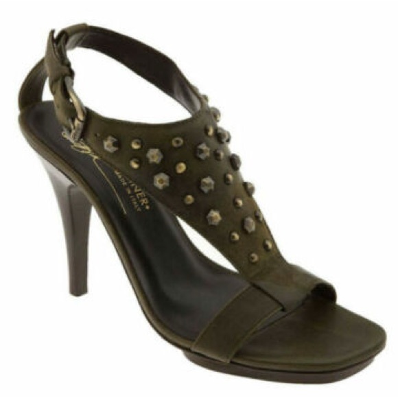 Donald J. Pliner Shoes - Donald J. Pliner Olive Studded Heels sandals